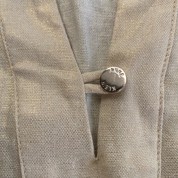 Shimmering Cream Blouse Anne Klein M - Picture 3 of 5